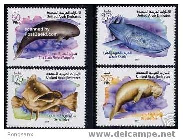 2005 U.A.E.Marine Life 4v MNH - Ver. Arab. Emirate