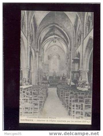 16907 Bagneux Intérieur De L'église Construite Par Les Moines édit.pellerin  Boucheval  Belle Carte - Bagneux