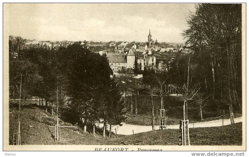 BEAUFORT     -   Panorama    (La Carte A Voyagé, Mais Date Peu Lisible 1912 ? 1919 ?) - Sonstige & Ohne Zuordnung