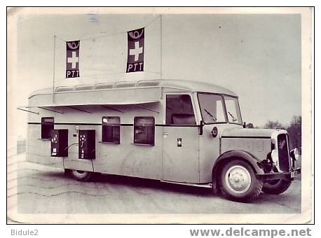 Bureau De Poste Automobile Sur Chassis Saurer  (1937) - Au