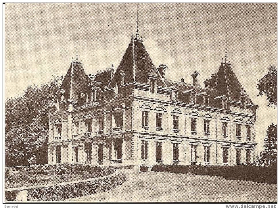 COURS NADAUD...CHATEAU DES BERGERIES....carte Postale Publicitaire - Draveil