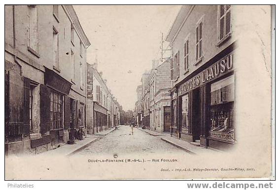 DOUE   RUE FOULLON 1905 - Doue La Fontaine