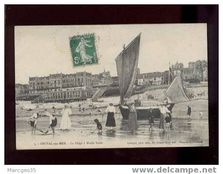 17740 Onival Sur Mer La Plage à Marée Basse édit.lévêque N° 3 Bateau Scène De Plage  Belle Carte - Onival