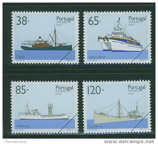 SPM0002 Specimen Bateaux Caboteur Catamaran 165 à 168 Portugal Madere 1992 Neuf ** - Madeira