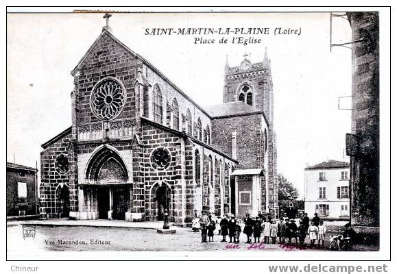 SAINT MARTIN LA PLAINE PLACE DE L'EGLISE - Sonstige & Ohne Zuordnung