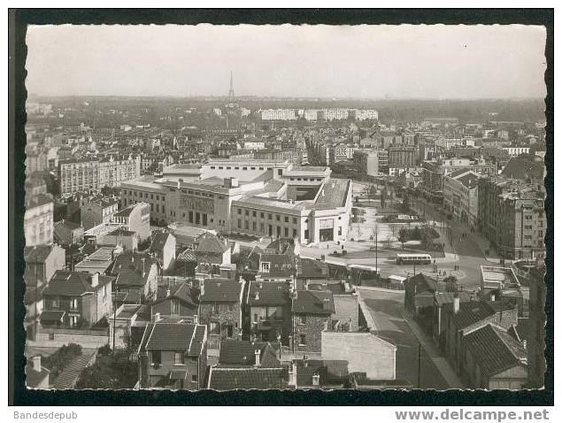 CPSM - Puteaux - Vue Aérienne - Hôtel De Ville - Vue Générale Sur Paris ( Ed. J. POLY 27) - Puteaux