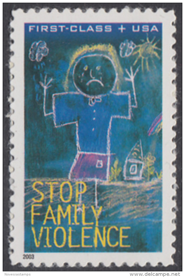 !a! USA Sc# B3 MNH SINGLE - Stop Family Violence - Unused Stamps