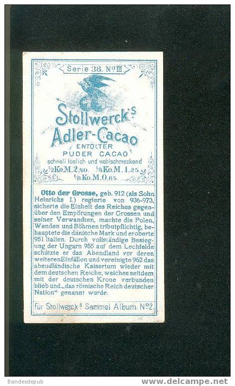 Stollwerck Chromo Allemande Dorée Otto Le Grand - Stollwerck