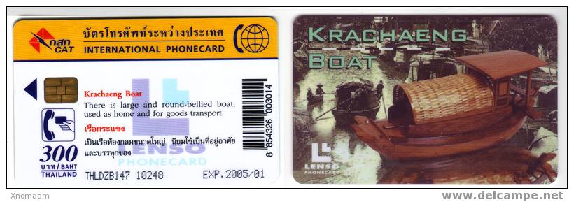 Telecarte - Krachaeng Boat - Lenso - 300 Baht - Bateau - Tailandia