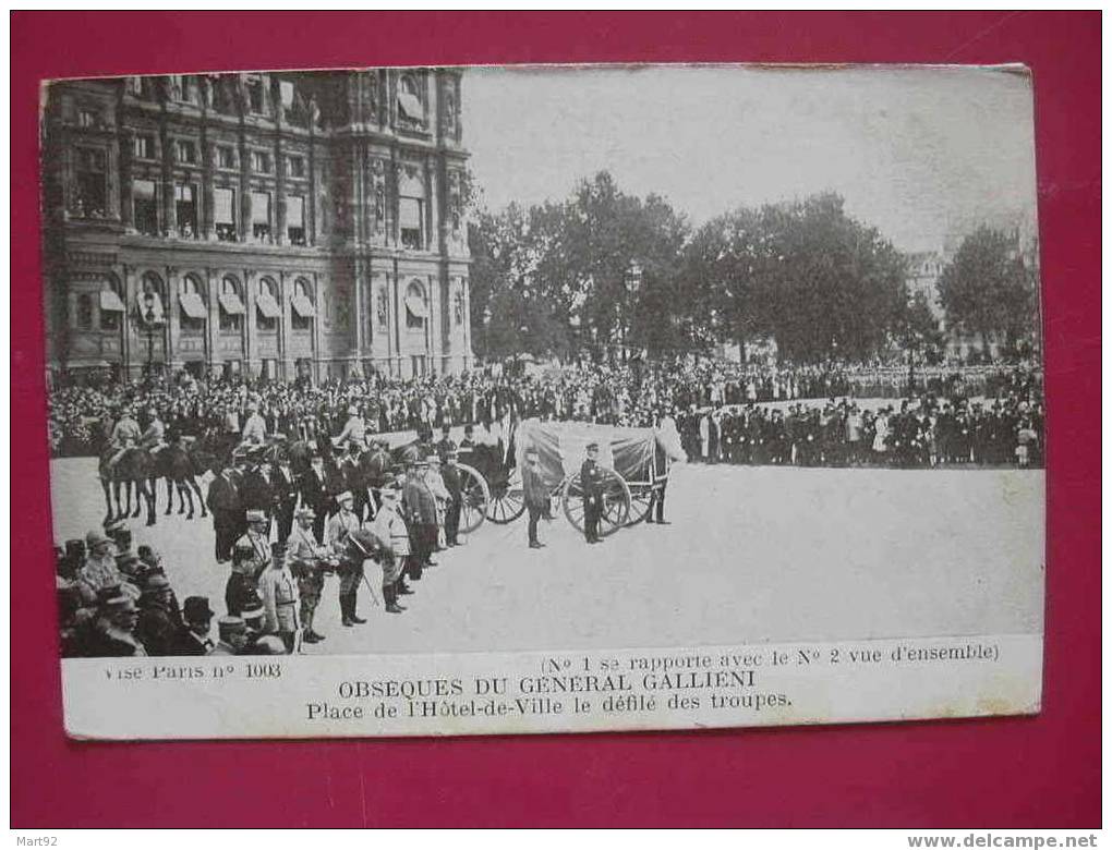 OBSEQUES DU GENERAL GALLIENI - Funeral