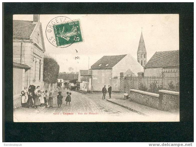 Orgeval - Rue Du Moutier ( Animée N°6213 Phot. A. Rep & Filliette Coll. R.F.) - Orgeval