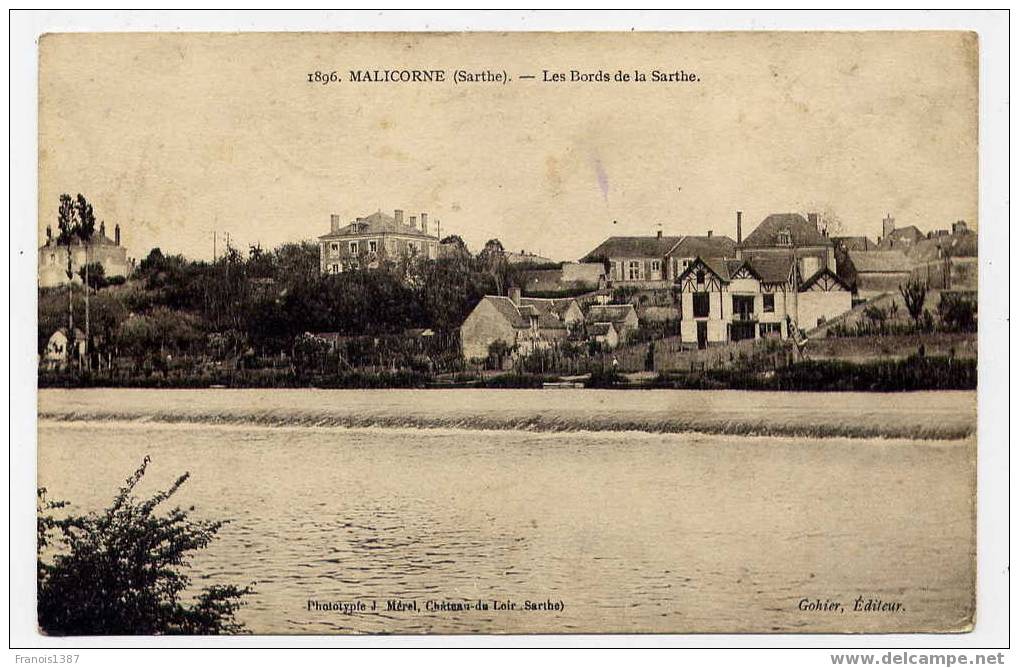 L4 - MALICORNE - Les Bords De La Sarthe - Malicorne Sur Sarthe