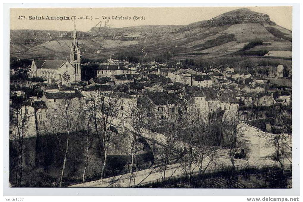 L4 - SAINT-ANTONIN - Vue Générale (Sud) - Saint Antonin Noble Val