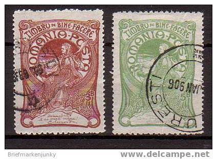 1573) Rumänien Mi.Nr. 161-162 Gestempelt - Unused Stamps