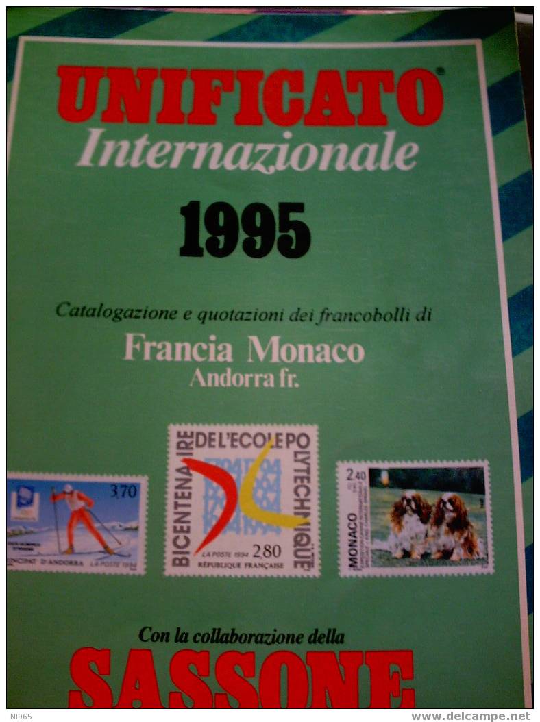 CATALOGO UNIFICATO FRANCIA - MONACO - ANDORRA FRANCESE  ANNO 1995 - France