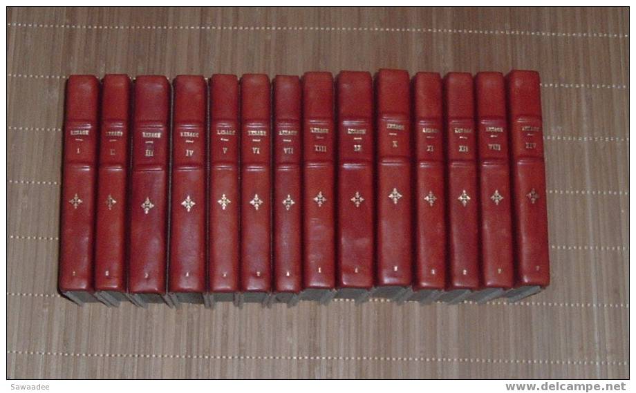 LIVRE - OEUVRE D’ALAIN RENE LESAGE (1668-1747) EN 14 VOLUMES - Lots De Plusieurs Livres