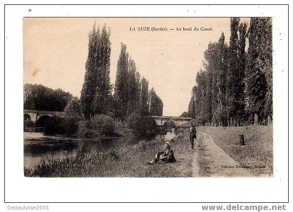 Ao7  7215043  La Suze Au Bord Du Canal - La Suze Sur Sarthe