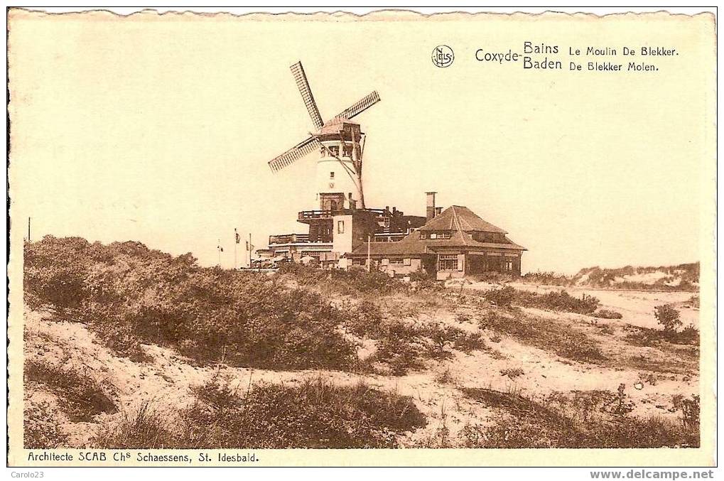 COXYDE -   BAINS  :  LE  MOULIN  DE  BLEKKER - Koksijde