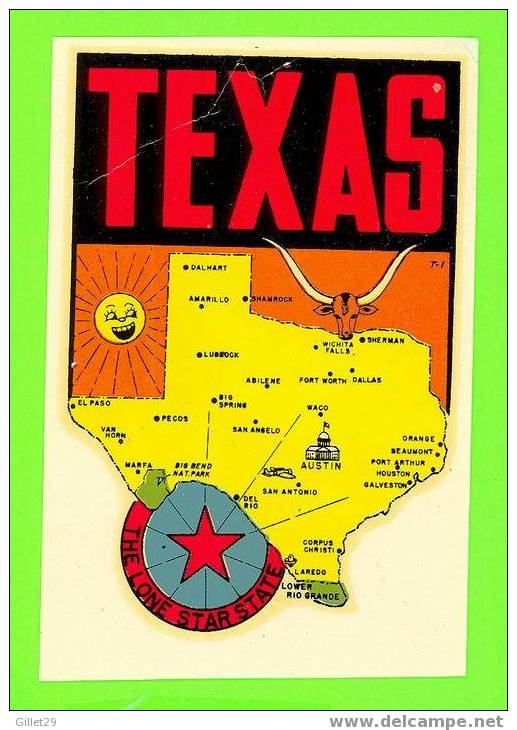 DECAL FROM TEXAS - MAP - - Décals