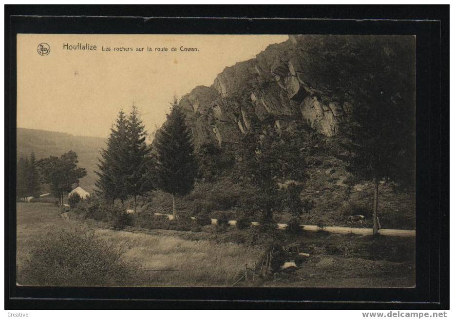 HOUFFALIZE   Les Rochers Sur La Route De Cowan - Houffalize