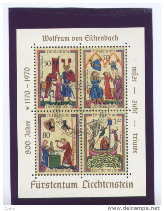 Liechtenstein 1970 Yvertn° Bloc 11 (°) Used Cote 5,50 Euro - Blocks & Sheetlets & Panes