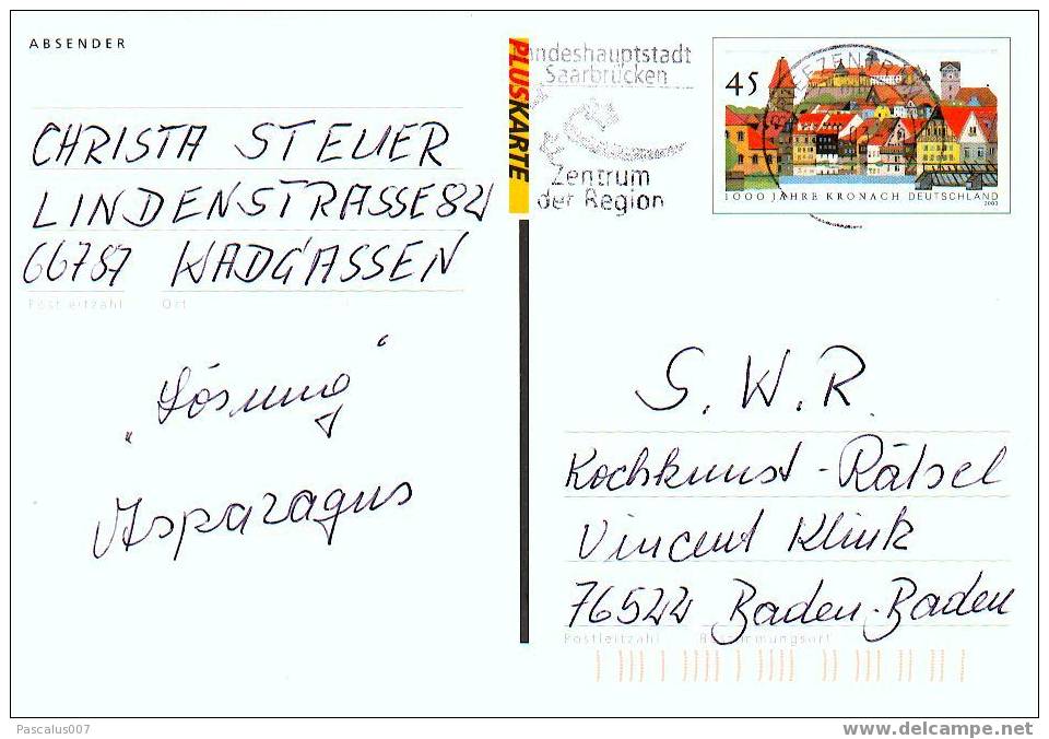 A00024 - Entier Postal D´allemagne à Voir - Collections