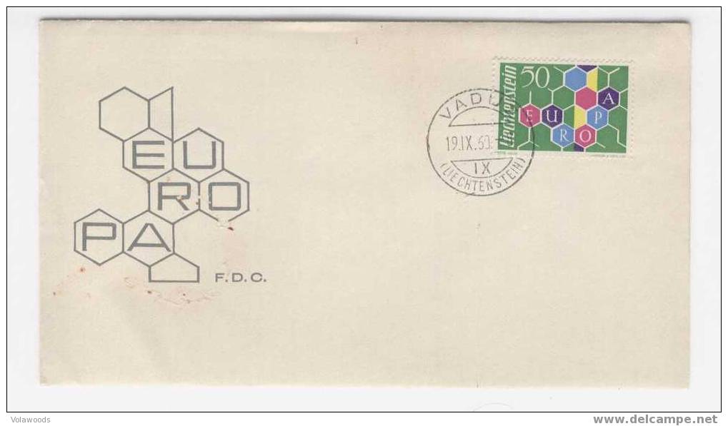 Liechtenstein - Busta Fdc Con Serie Completa: Europa CEPT 1960 - 1960