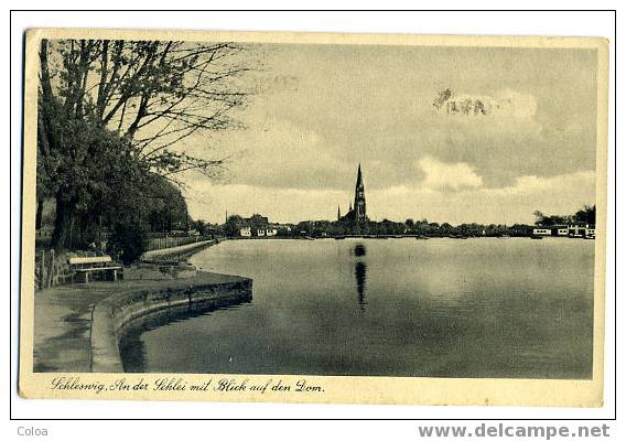 Schleswig An Der Sclei Mit Blick Auf Den Dom Aigle Nazi - Schleswig