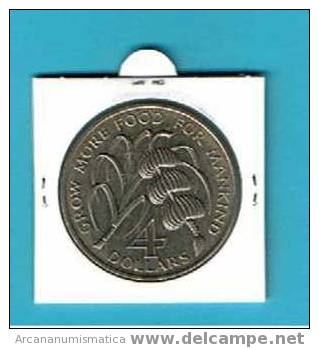 BARBADOS  4 DOLARES  1.970 Cu-Ni  S/C  UNC  Km#a9      DL-475 - Autres & Non Classés