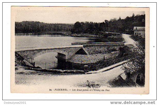 Sept7 5615558   Ploermel  Les Deux Ponts Et étang Au Duc  N° 34 - Ploërmel