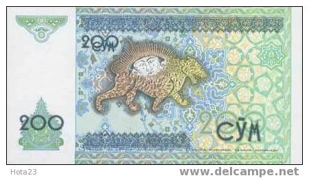 Uzbekistan- 200 SUM-1997 Y -Arms / Fantastic Animal - UNC - Oezbekistan