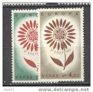 Grèce   835/836  * *  TB   Europa 1964 - 1964