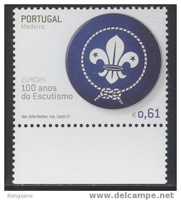 2007 MADEIRA - EUROPA-SCOUTS CENTY 1V+MS - 2007