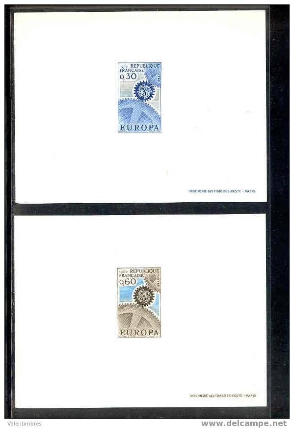 France Epreuve De Luxe  Europa 1967  N°  YT 1521/22 - 1967