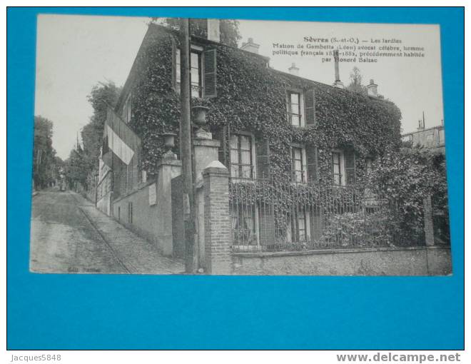 92) Sévres - Villa Les Jardites - Maison De Gambetta (léon) Avocat   - Année - Edit  Fleury - Sevres