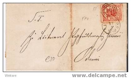 Dk-C9-008/  DÄNEMARK - Wappen 4 S.Bahnpost 181 - Storia Postale