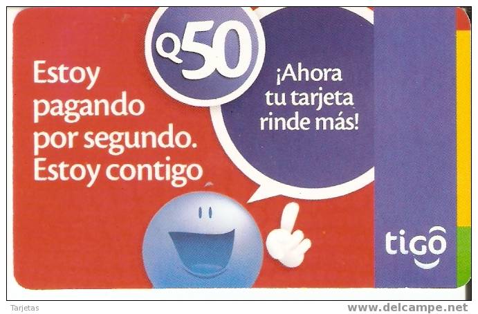 TARJETA TIGO DE GUATEMALA DE 50 QUETZALES - Guatemala