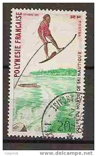 POLYNESIE - WATER SKIING - 1971 Yvert # 87 VF USED SET - Sci Nautico