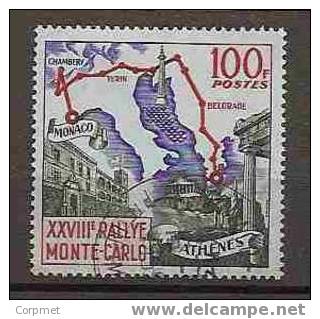 CARS - MONTE CARLO -  XXVIII RALLY- ATHENES-MONTE-CARLO - MONACO 1959 - Yvert # 510 - Vf Used - Automobile