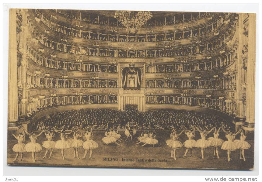 MILANO : Interno Teatro Della Scala . 1917 . - Oper