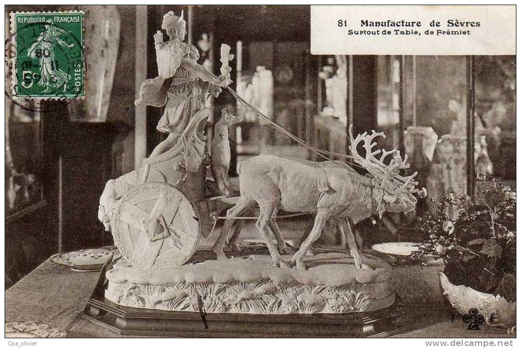 92 SEVRES Manufacture, Surtout De Table De Fremiat, Sculpture, Ed CCCC 81, 1909 - Sevres