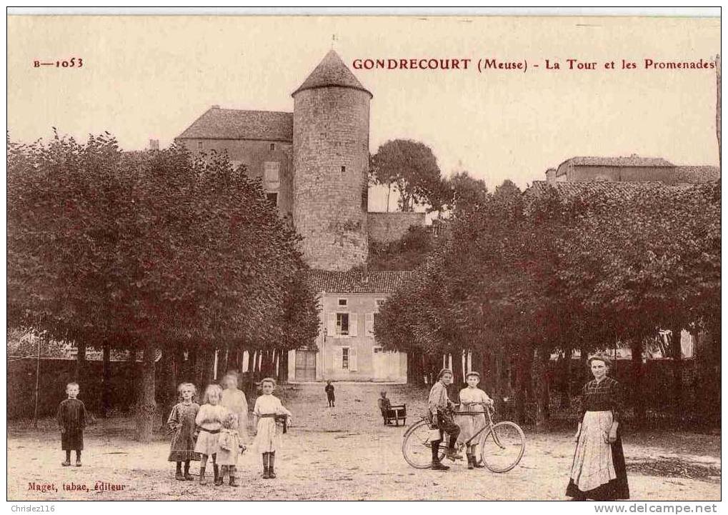 55 GONDRECOURT La Tour Et Ses Promenades  1915  Superbe - Gondrecourt Le Chateau