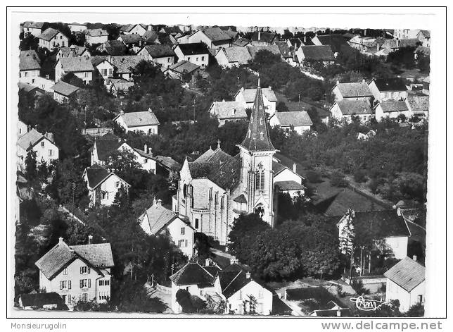 25 ) FL ) VALENTIGNEY, Vue Aérienne, CPSM Grand Format, N&B, Bords Dentellés, Ed CIM - Valentigney