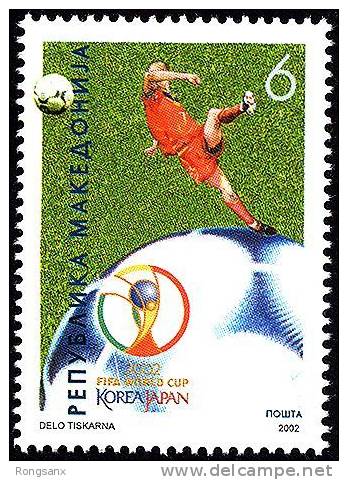 2002 MACEDONIA  FOOTBALL WORLD CUP 1V - 2002 – Zuid-Korea / Japan