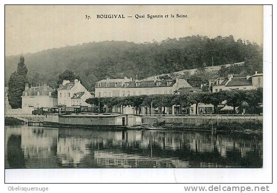 78 BOUGIVAL QUAI SGANZIN ET SEINE PENICHES N ° 37 - Bougival