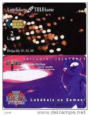 Lettland. 1997. Außerirdisch (Alien), UFO, Autonams, Meta System - Lettonia