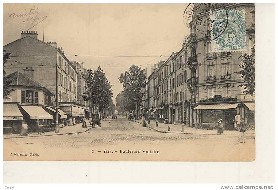 ISSY-LES-MOULINEAUX. - Boulevard Voltaire. - Issy Les Moulineaux