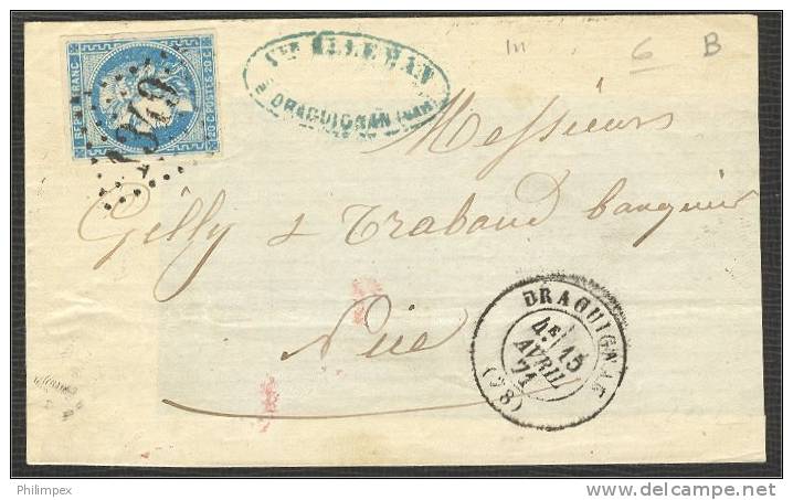 FRANCE, BORDEAUX 20 CENTIMES, TWO COVERS, TYPES NOT IDENTIFIED - 1870 Bordeaux Printing