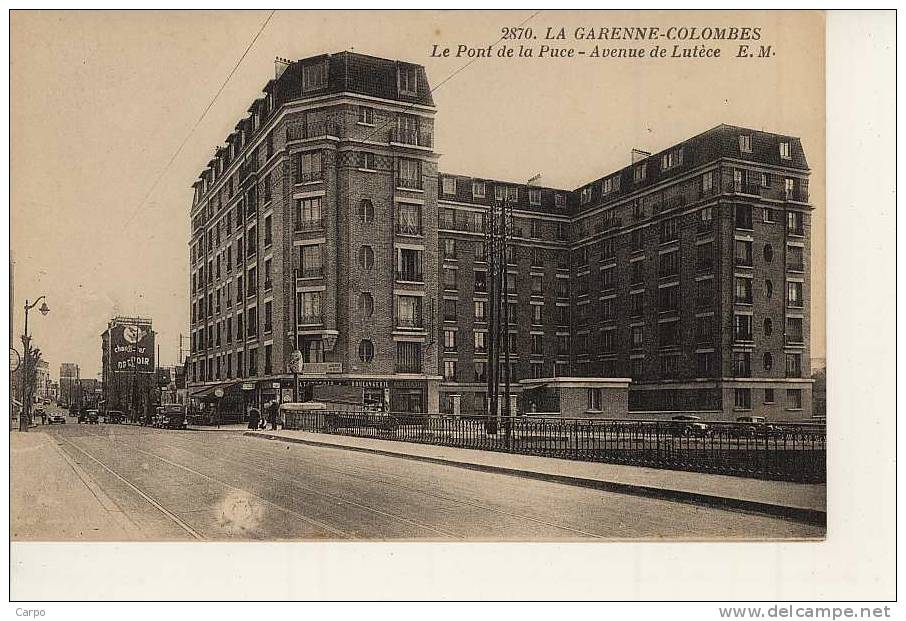 LA GARENNE COLOMBES. - Le Pont De La Puce - Avenue De Lutèce. - La Garenne Colombes