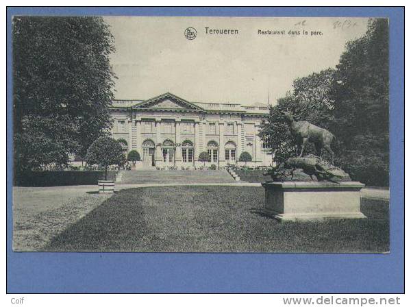 108 Op Kaart (Restaurant Dans Le Parc) Met Naamstempel (griffe) TERVUEREN - 1912 Pellens